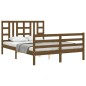 vidaXL Giroletto con Testiera Miele 5FT King Size in Legno Massello