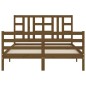 vidaXL Giroletto con Testiera Miele 5FT King Size in Legno Massello