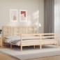 vidaXL Giroletto con Testiera 6FT Super King in Legno Massello