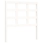 vidaXL Giroletto con Testiera Bianco 90x200 cm in Legno Massello vidaXL Giroletto con Testiera Bianco 90x200 cm in Legno Massello