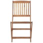 Sedie da Giardino Pieghevoli 2 pz con Cuscini Massello Acacia Sedie da Giardino Pieghevoli 2 pz con Cuscini Massello Acacia