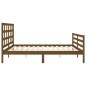 vidaXL Giroletto con Testiera Miele 6FT Super King in Legno Massello vidaXL Giroletto con Testiera Miele 6FT Super King in Legno Massello