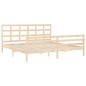 vidaXL Giroletto con Testiera 200x200 cm in Legno Massello vidaXL Giroletto con Testiera 200x200 cm in Legno Massello