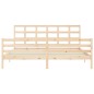vidaXL Giroletto con Testiera 200x200 cm in Legno Massello vidaXL Giroletto con Testiera 200x200 cm in Legno Massello