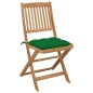 Sedie da Giardino Pieghevoli 2pz con Cuscini Massello d'Acacia Sedie da Giardino Pieghevoli 2pz con Cuscini Massello d'Acacia
