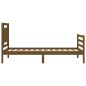 vidaXL Giroletto con Testiera Miele 100x200 cm in Legno Massello vidaXL Giroletto con Testiera Miele 100x200 cm in Legno Massello