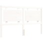 vidaXL Giroletto con Testiera Bianco King Size in Legno Massello vidaXL Giroletto con Testiera Bianco King Size in Legno Massello