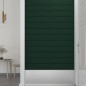 Pannelli Murali 12 pz Verde Scuro 60x15 cm Tessuto 1,08 m² Pannelli Murali 12 pz Verde Scuro 60x15 cm Tessuto 1,08 m²