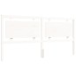 vidaXL Giroletto con Testiera Bianco 6FT Super King in Legno Massello vidaXL Giroletto con Testiera Bianco 6FT Super King in Legno Massello