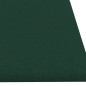 Pannelli Murali 12 pz Verde Scuro 60x15 cm Tessuto 1,08 m² Pannelli Murali 12 pz Verde Scuro 60x15 cm Tessuto 1,08 m²