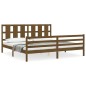 vidaXL Giroletto con Testiera Miele 6FT Super King in Legno Massello vidaXL Giroletto con Testiera Miele 6FT Super King in Legno Massello