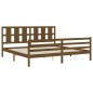 vidaXL Giroletto con Testiera Miele 6FT Super King in Legno Massello vidaXL Giroletto con Testiera Miele 6FT Super King in Legno Massello