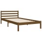 vidaXL Giroletto con Testiera Miele 100x200 cm in Legno Massello