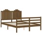 vidaXL Giroletto con Testiera Miele 140x200 cm in Legno Massello vidaXL Giroletto con Testiera Miele 140x200 cm in Legno Massello