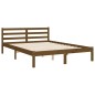 vidaXL Giroletto con Testiera Miele 140x200 cm in Legno Massello vidaXL Giroletto con Testiera Miele 140x200 cm in Legno Massello