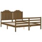 vidaXL Giroletto con Testiera Miele 5FT King Size in Legno Massello