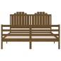vidaXL Giroletto con Testiera Miele 5FT King Size in Legno Massello