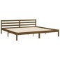 vidaXL Giroletto con Testiera Miele 200x200 cm in Legno Massello vidaXL Giroletto con Testiera Miele 200x200 cm in Legno Massello