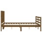 vidaXL Giroletto con Testiera Miele 4FT Small Double in Legno Massello vidaXL Giroletto con Testiera Miele 4FT Small Double in Legno Massello