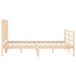 vidaXL Giroletto con Testiera 120x200 cm in Legno Massello vidaXL Giroletto con Testiera 120x200 cm in Legno Massello
