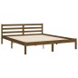 vidaXL Giroletto con Testiera Miele 5FT King Size in Legno Massello vidaXL Giroletto con Testiera Miele 5FT King Size in Legno Massello