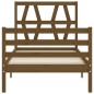 vidaXL Giroletto con Testiera Miele 90x200 cm in Legno Massello vidaXL Giroletto con Testiera Miele 90x200 cm in Legno Massello