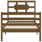 vidaXL Giroletto con Testiera Miele 90x200 cm in Legno Massello vidaXL Giroletto con Testiera Miele 90x200 cm in Legno Massello