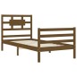 vidaXL Giroletto con Testiera Miele 100x200 cm in Legno Massello vidaXL Giroletto con Testiera Miele 100x200 cm in Legno Massello