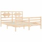 vidaXL Giroletto con Testiera 160x200 cm in Legno Massello vidaXL Giroletto con Testiera 160x200 cm in Legno Massello