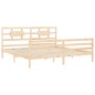 vidaXL Giroletto con Testiera 6FT Super King in Legno Massello vidaXL Giroletto con Testiera 6FT Super King in Legno Massello