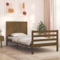 vidaXL Giroletto con Testiera Miele 90x200 cm in Legno Massello