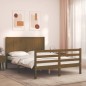 vidaXL Giroletto con Testiera Miele 140x200 cm in Legno Massello vidaXL Giroletto con Testiera Miele 140x200 cm in Legno Massello