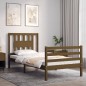 vidaXL Giroletto con Testiera Miele 90x200 cm in Legno Massello