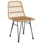 Sedie da Giardino 2pz 48x62x84 cm Rattan PE Sedie da Giardino 2pz 48x62x84 cm Rattan PE