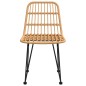 Sedie da Giardino 2pz 48x62x84 cm Rattan PE Sedie da Giardino 2pz 48x62x84 cm Rattan PE