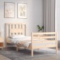 vidaXL Giroletto con Testiera 100x200 cm in Legno Massello vidaXL Giroletto con Testiera 100x200 cm in Legno Massello