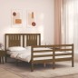 vidaXL Giroletto con Testiera Miele 120x200 cm in Legno Massello vidaXL Giroletto con Testiera Miele 120x200 cm in Legno Massello