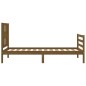 vidaXL Giroletto con Testiera Miele 100x200 cm in Legno Massello vidaXL Giroletto con Testiera Miele 100x200 cm in Legno Massello