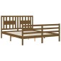 vidaXL Giroletto con Testiera Miele 5FT King Size in Legno Massello