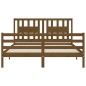 vidaXL Giroletto con Testiera Miele 5FT King Size in Legno Massello