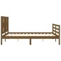 vidaXL Giroletto con Testiera Miele 5FT King Size in Legno Massello