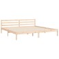 vidaXL Giroletto con Testiera 6FT Super King in Legno Massello vidaXL Giroletto con Testiera 6FT Super King in Legno Massello