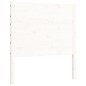 vidaXL Giroletto con Testiera Bianco 90x200 cm in Legno Massello vidaXL Giroletto con Testiera Bianco 90x200 cm in Legno Massello