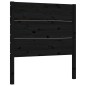 vidaXL Giroletto con Testiera Nero 90x200 cm in Legno Massello vidaXL Giroletto con Testiera Nero 90x200 cm in Legno Massello