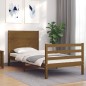 vidaXL Giroletto con Testiera Miele 100x200 cm in Legno Massello vidaXL Giroletto con Testiera Miele 100x200 cm in Legno Massello