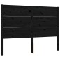 vidaXL Giroletto con Testiera Nero 120x200 cm in Legno Massello vidaXL Giroletto con Testiera Nero 120x200 cm in Legno Massello