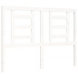 vidaXL Giroletto con Testiera Bianco 120x200 cm in Legno Massello