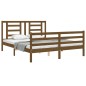 vidaXL Giroletto con Testiera Miele 160x200 cm Legno Massello
