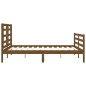vidaXL Giroletto con Testiera Miele 160x200 cm Legno Massello