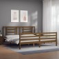 vidaXL Giroletto senza Materasso Ambra 200x200 Legno Massello vidaXL Giroletto senza Materasso Ambra 200x200 Legno Massello